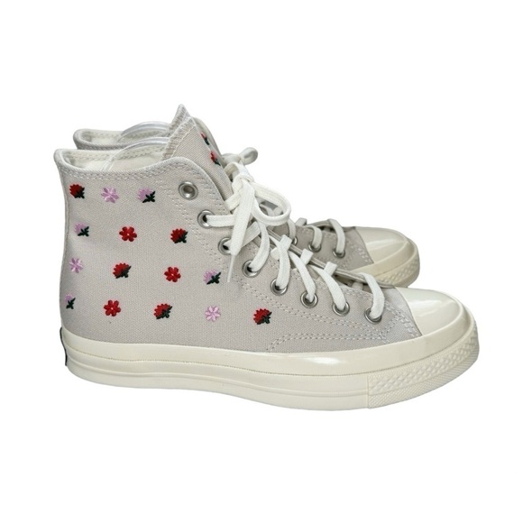 CONVERSE Chuck 70 Floral Embroidery High Top Sneaker size 9.5 - Picture 11 of 16